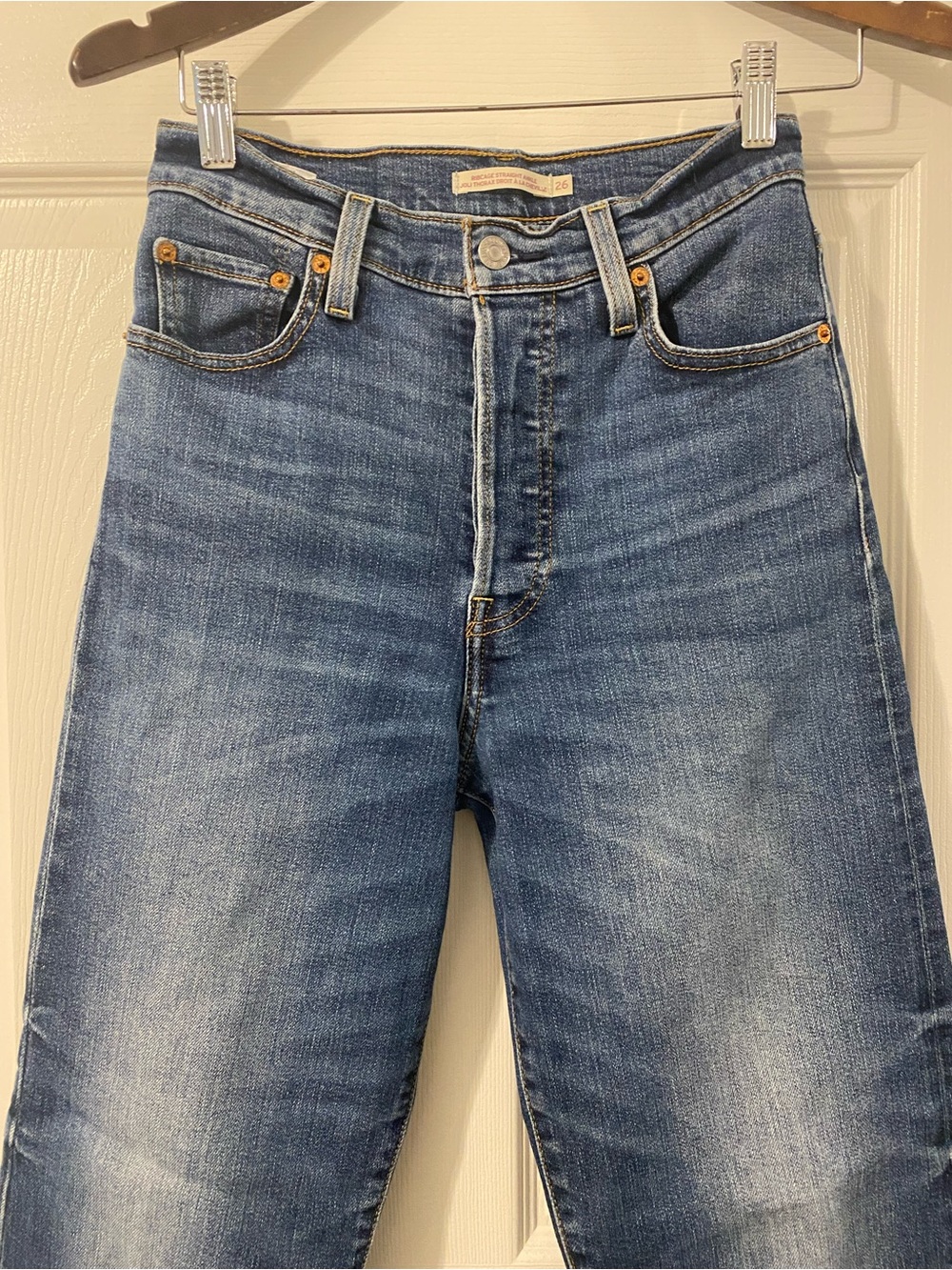 Levi’s Ribcage Straight Ankle High Rise Jeans Size 26 - Picture 5 of 12